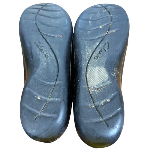 Clarks Ashland Bubble Slip On Black Leather Women Tassel Loafer Comfort Shoes 11 - Picture 15 of 15